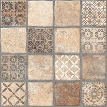 Плитка напольная Керамин Карфаген 3Д Бежевая 40*40см
