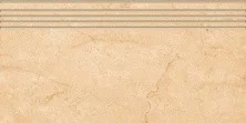 Ступень Kerranova Marble Trend 294x600 мм, MR, Crema Marfil, кремовая