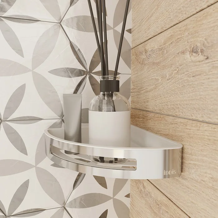 Приобрести iddis полка навесная, угловая, 215мм, хром she11spi44