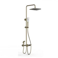 Душевая система с термостатом WONZON & WOGHAND, Брашированное золото (WW-B3310-BG)