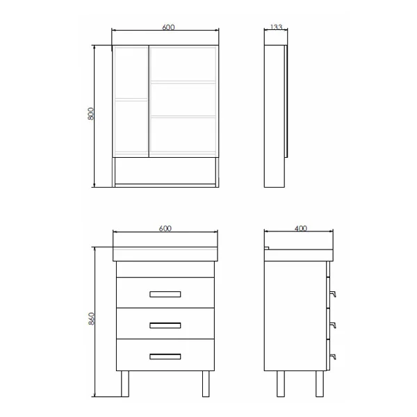 Приобрести сomforty тумба с раковиной никосия 60н дуб темный