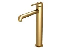 Hayzburg Высокий смеситель для раковины, золото матовое HB-4007-3BG