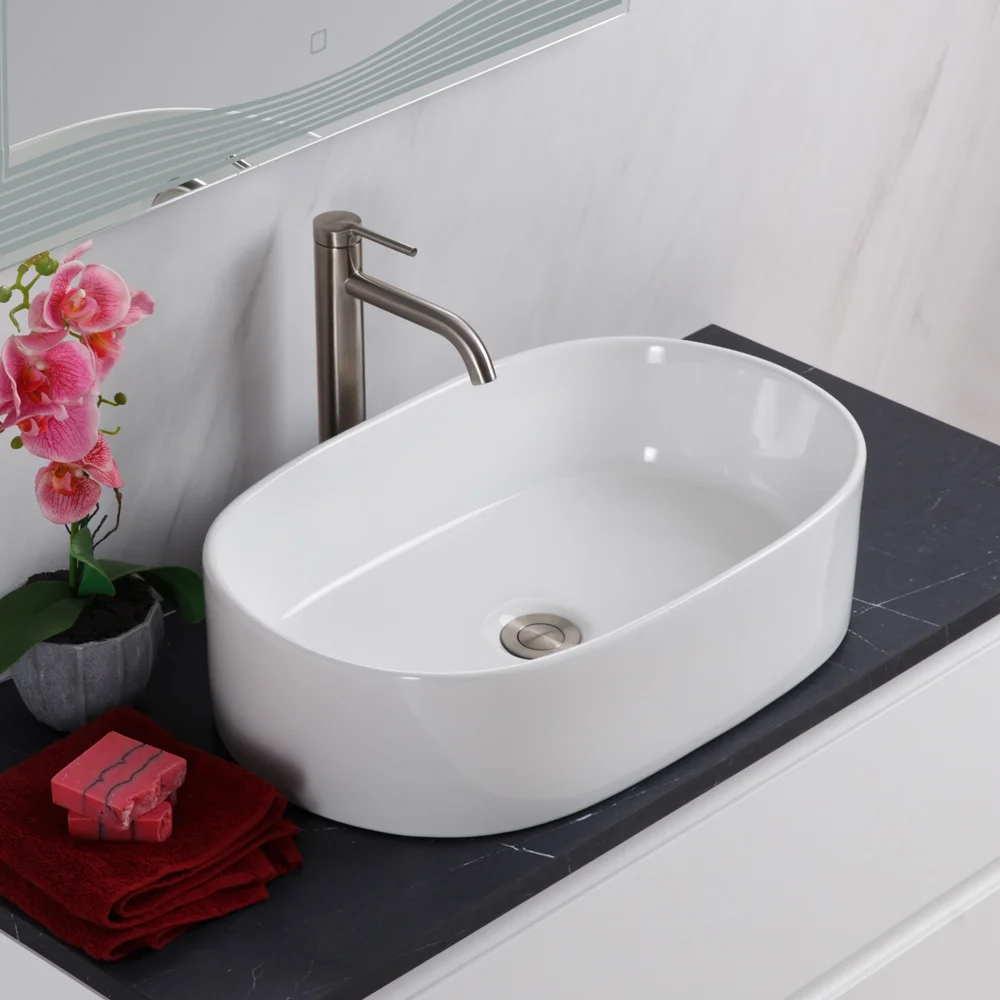 Приобрести belbagno накладная раковина 35х55 см, белая bb1048