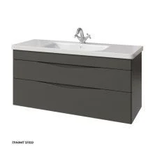 Caprigo Тумба с раковиной LENTO 120 см, графит