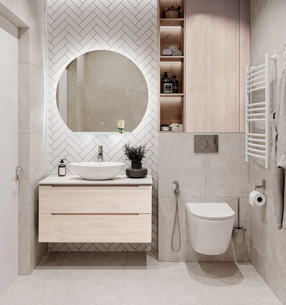 Приобрести belbagno тумба со столешницей etna 100 см, подвесная rovere grigio
