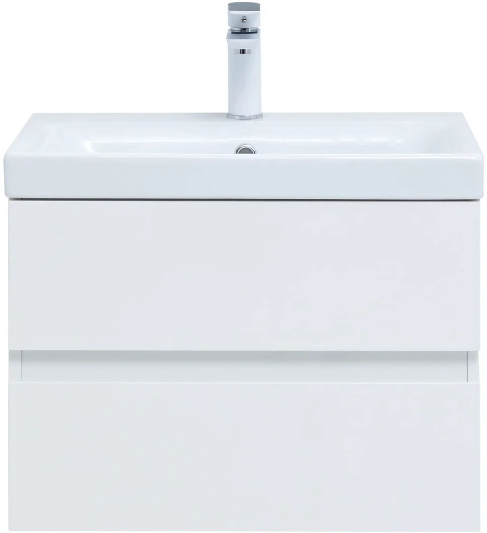 Приобрести тумба с раковиной aquanet беркли 60 белый глянец 00302349