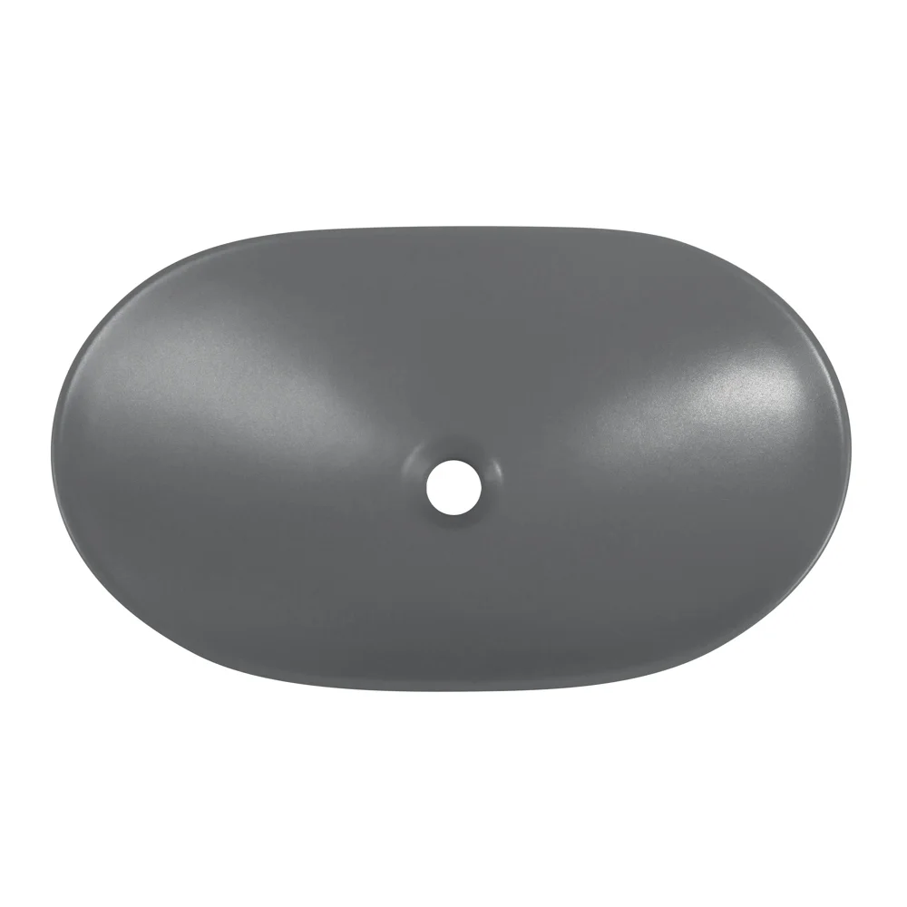 Приобрести belbagno накладная раковина 60х36 см, серая матовая bb1404-h311