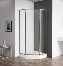 CEZARES Душевое ограждение ECO 90х90, пентагональное, бронза ECO-O-P-1-90-C-Br