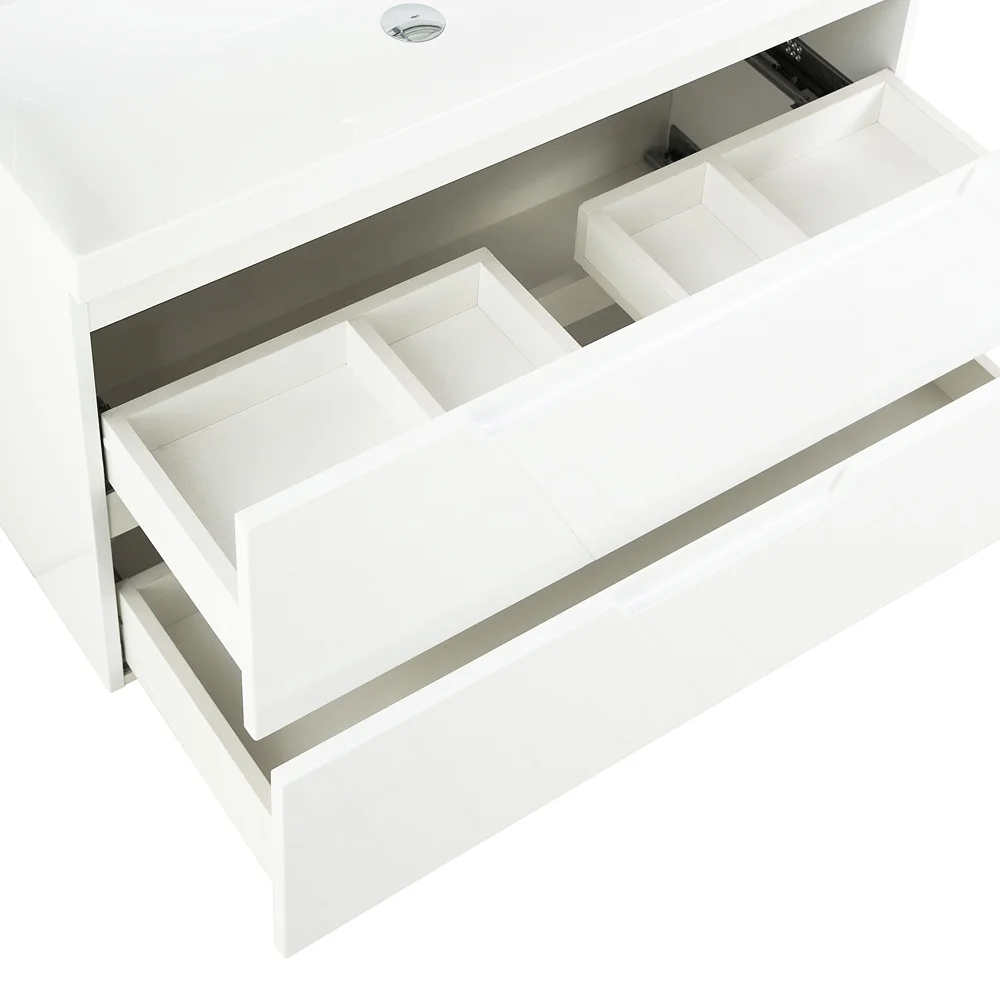 Приобрести belbagno тумба с раковиной vittoria 90 см, подвесная bianco opaco, белая раковина