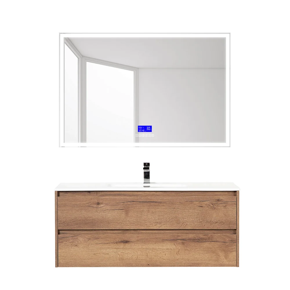 Приобрести belbagno тумба с раковиной kraft 120 см, подвесная rovere tabacco, белая раковина