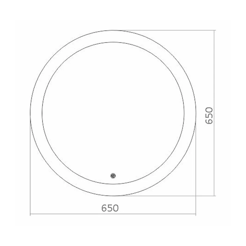 Приобрести azario зеркало перла d650, белый, сенсорный выключатель, фр-1534