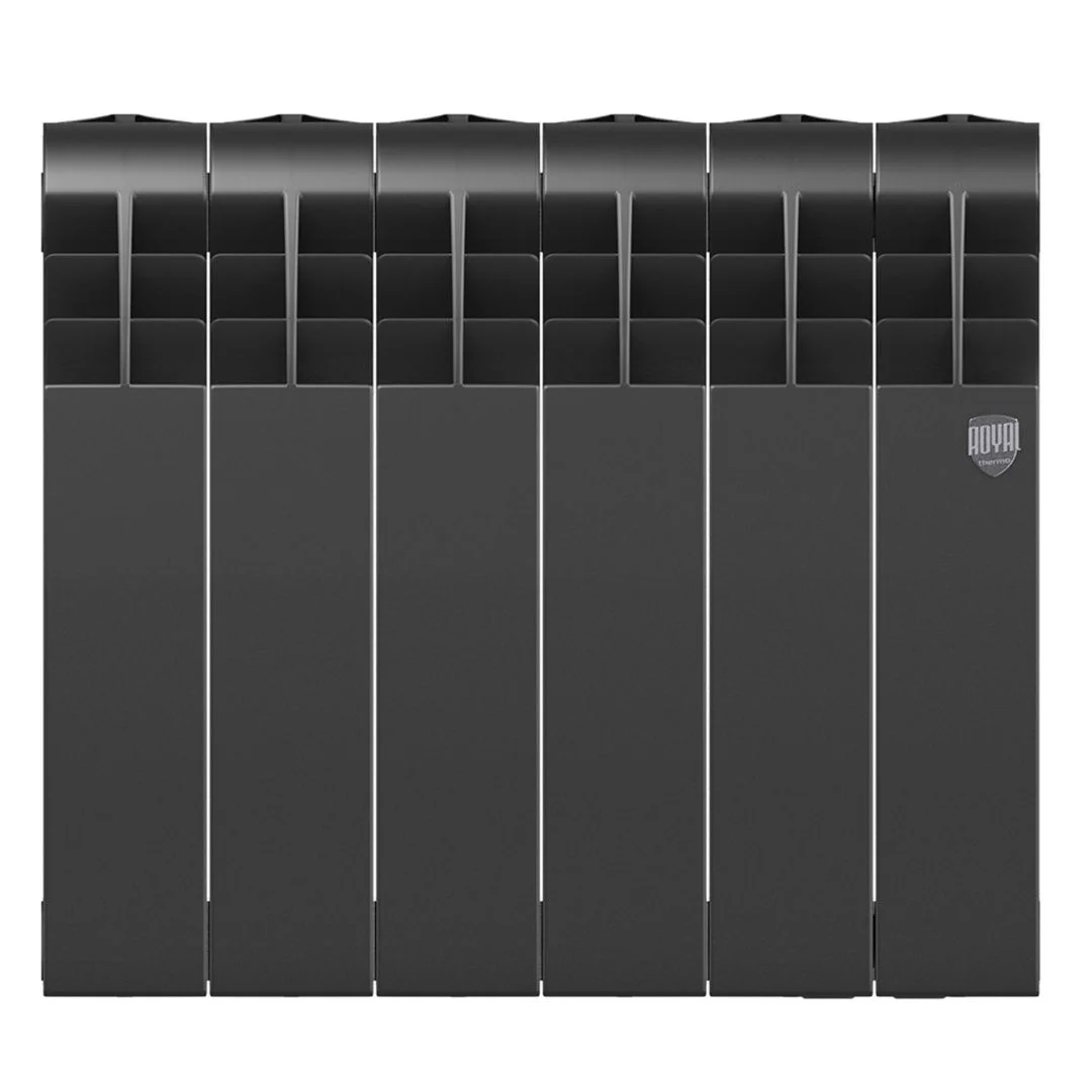Приобрести royal thermo радиатор биметаллический biliner 350 /noir sable ( черный графит ) - 6 секц.