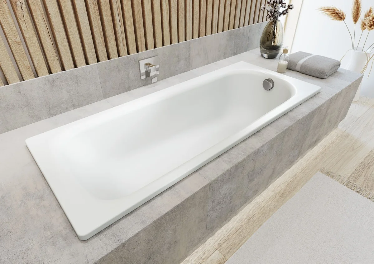 Приобрести ванна стальная kaldewei saniform plus 170x70 см, 111800013001 easy clean, alpine white
