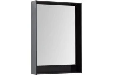 Aquanet Зеркало Милан 60 см с LED подсветкой, черное