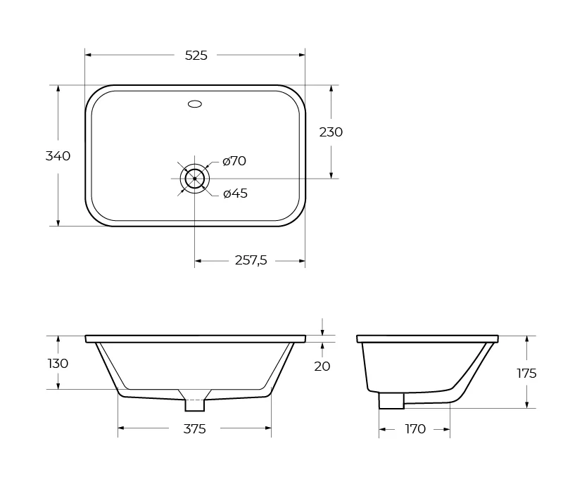 Приобрести belbagno накладная раковина 53х34 см, белая bb1009