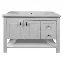 Azario Тумба напольная с раковиной Briston 100 см, белая, CS00058283