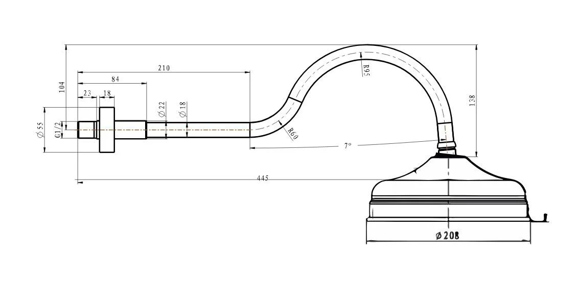 Приобрести boheme верхний душ brillante 20 см, хром 415