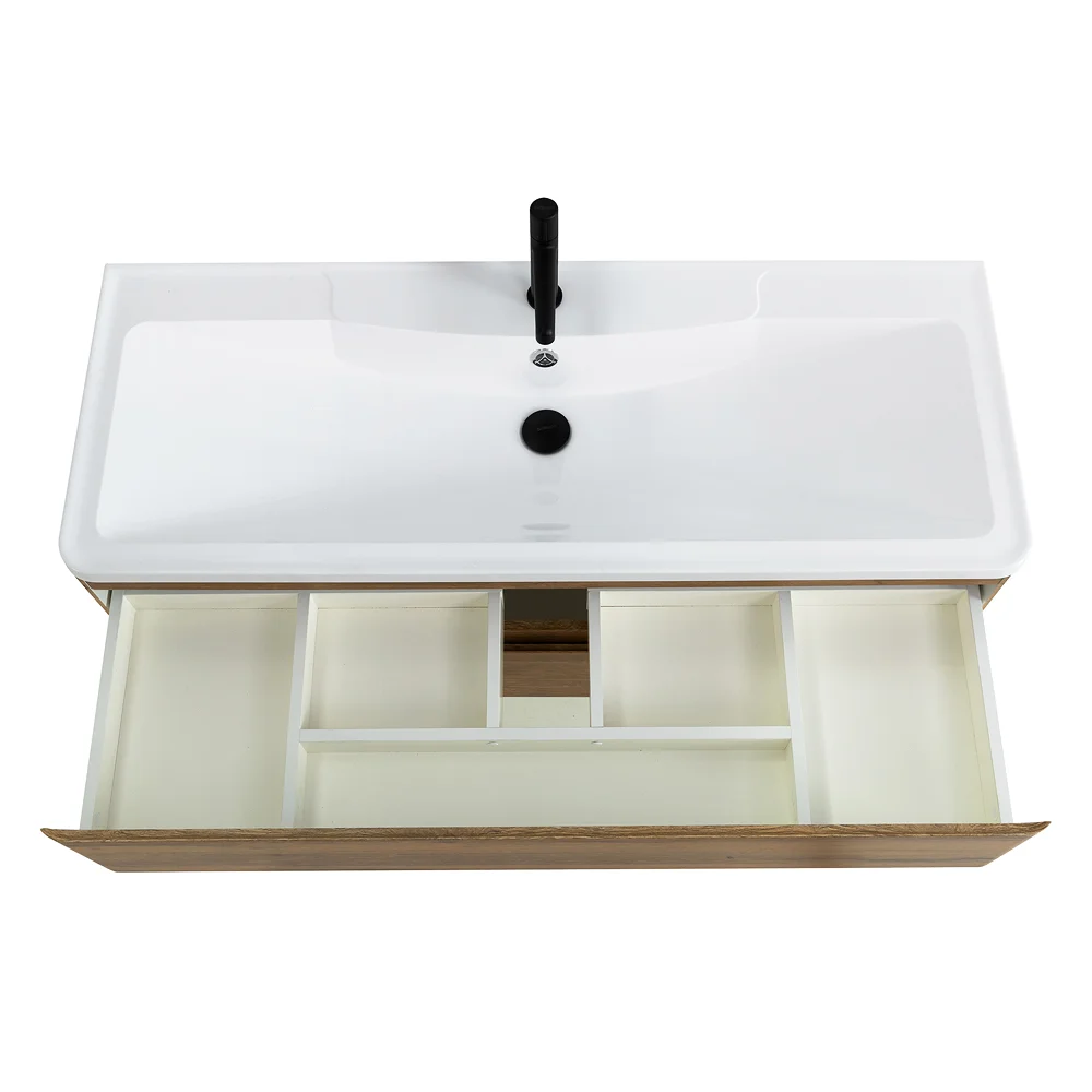 Приобрести belbagno тумба с раковиной albano 120 см, подвесная rovere rustico, белая раковина