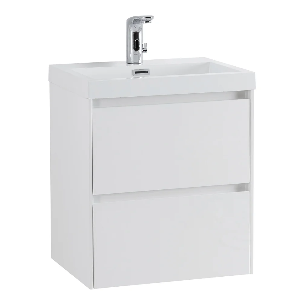 Приобрести belbagno тумба с раковиной pietra mini 50 см, подвесная bianco lucido, белая раковина