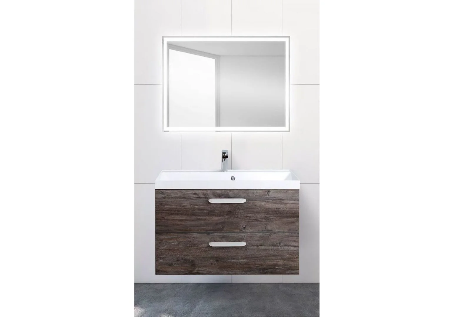 Приобрести тумба подвесная с раковиной belbagno aurora-800-2c-so-pp 80 см, pino pasadena