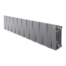 Royal Thermo Радиатор биметаллический Pianoforte 200 /Silver Satin ( серебристый ) - 20 секц.