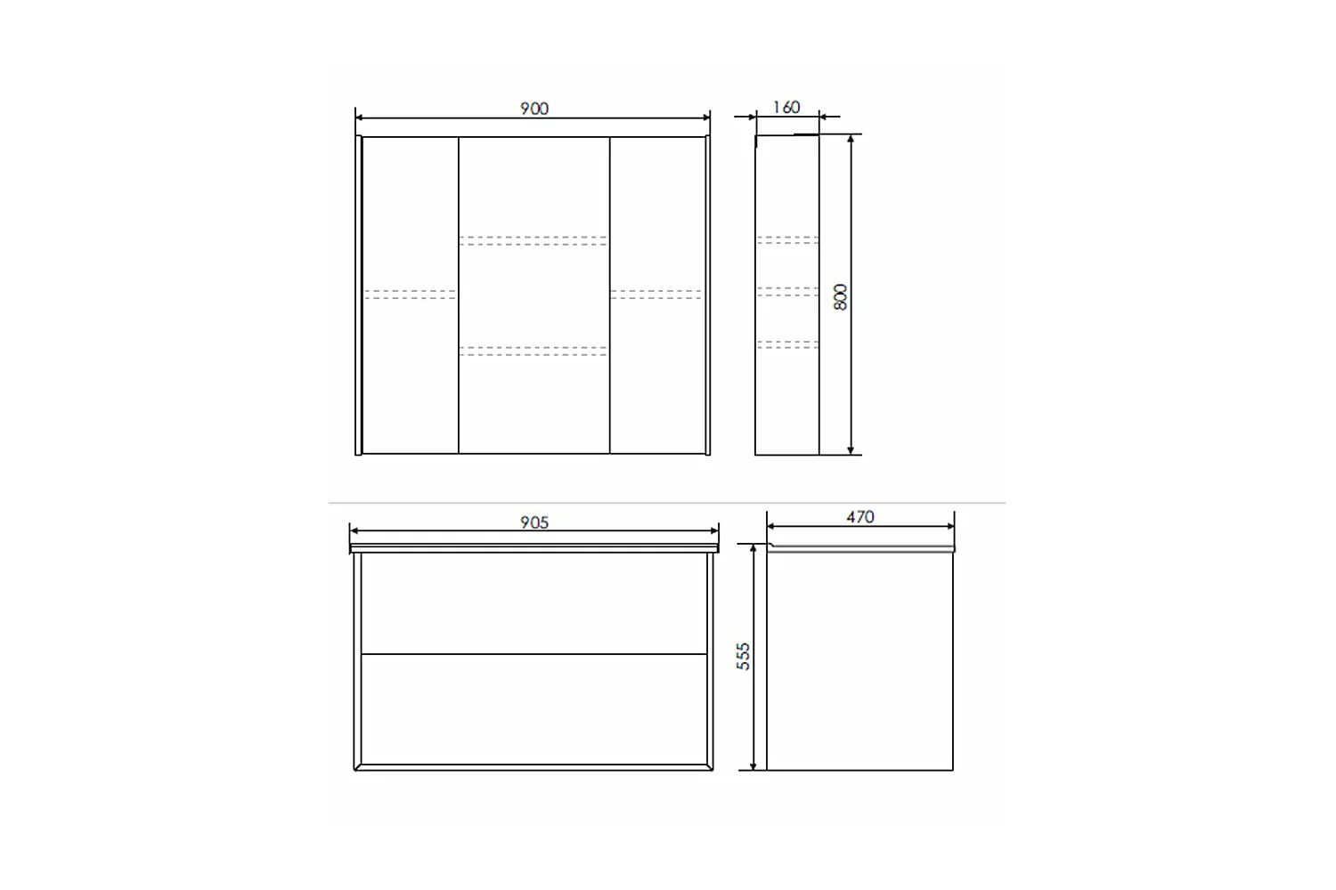Приобрести сomforty зеркало-шкаф "женева-90", дуб белый