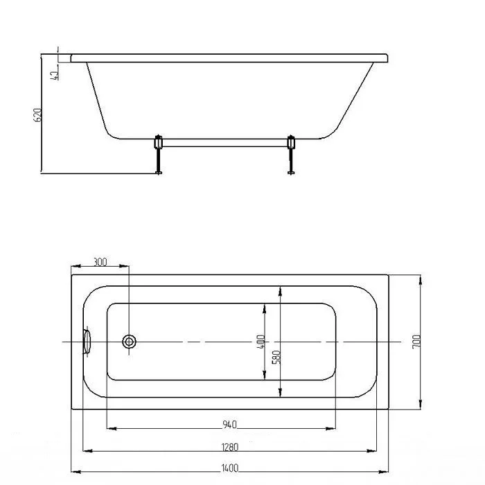 Приобрести акриловая ванна aquatek мия 140х70 см