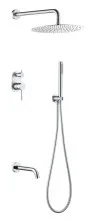Boheme Душевой комплект скрытого монтажа Uno. хром 464-2-CR