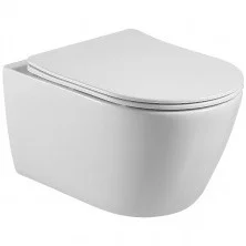 Унитаз подвесной безободковый Aquatek Бетта сиденье микролифт AQ1253W-00