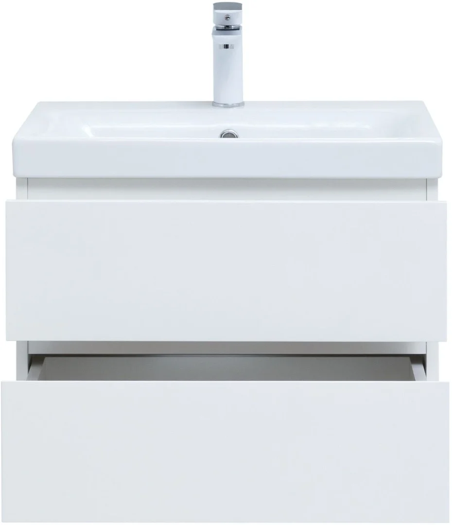 Приобрести тумба с раковиной aquanet беркли 60 белый глянец 00302349