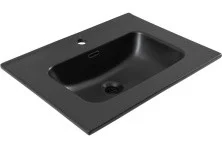 Aquanet Раковина Flat 60х46 см, черная матовая