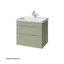 Caprigo Тумба с раковиной LENTO 65 см, зеленая, эмаль