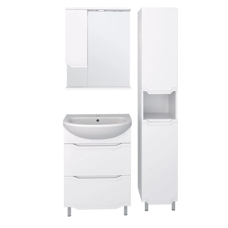 Приобрести aqua de marco зеркало-шкаф viktoria 60 см, правое, белый 1060cvic/r