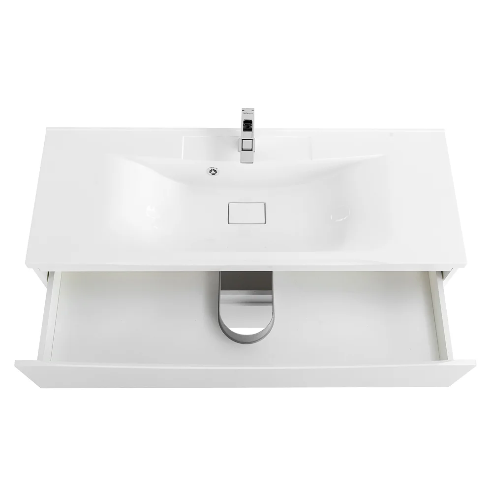 Приобрести belbagno тумба с раковиной marino 120 см, подвесная bianco opaco, белая раковина
