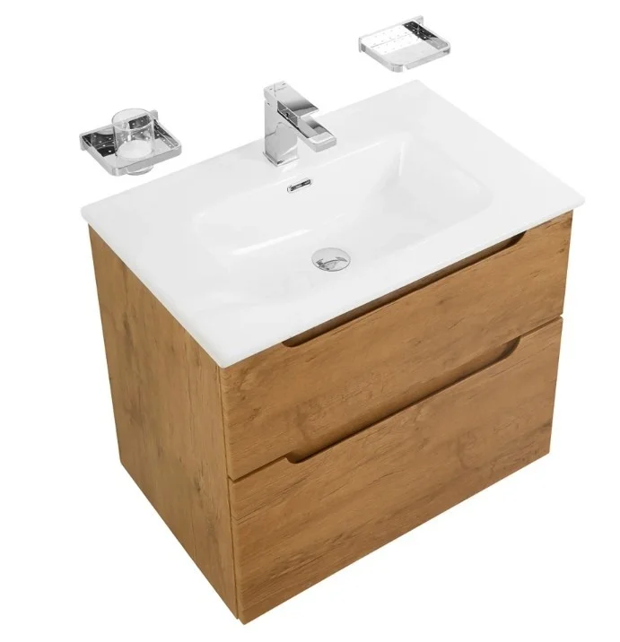 Приобрести тумба подвесная с раковиной belbagno etna-600-2c-so-rn-p 60 см, rovere nature