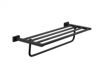 Полотенцедержатель с полкой Vieir V5019C черный