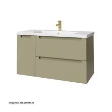 Caprigo Тумба с раковиной TERMIN-Smalty 100 см, левая, зеленая, эмаль