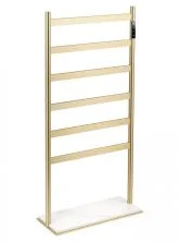 Полотенцесушитель электрический напольный WONZON & WOGHAND ESSEN, Брашированное золото (WW-A406-BG)