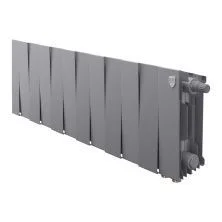 Royal Thermo Радиатор биметаллический Pianoforte 200 /Silver Satin ( серебристый ) VDR - 12 секц.