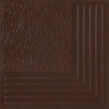 Плитка напольная ступень Керамин Каир 4У Коричневая 29,8*29,8см клинкер ступени