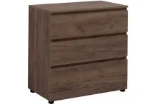 Aquanet Комод Сканди 80x48 см, Дуб крафт (3 ящика)