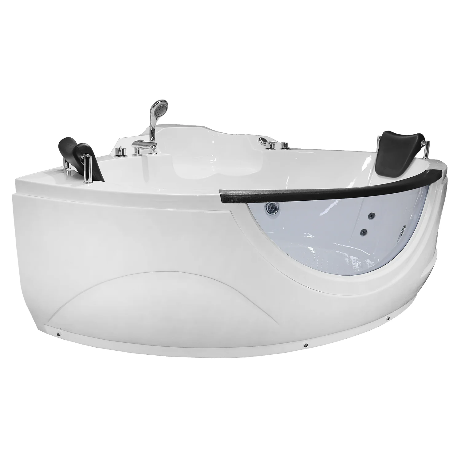 Приобрести loranto ванна акриловая с гидромассажем 155х155 см, белая, угловая, (cs-831n)