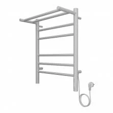 Terminus Полотенцесушитель Аврора П6 45х65 см, с полкой, электрический, белый матовый