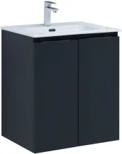 Aquanet Тумба с раковиной Алвита New 60 см, 2 дверцы, антрацит