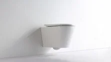 Унитаз подвесной безободковый с сиденьем CeramaLux RIMLESS NS-5178