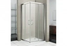 Ограждение душевое Bas Infinity CR-80-G-CH 80х80 см (матовое стекло)