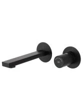 Смеситель для раковины встраиваемый WONZON & WOGHAND, Черный матовый (WW-105-MB)