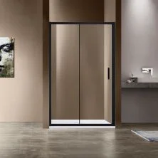Vincea Душевая дверь Garda 150 см, прозрачное, черная VDS-1G150CLB