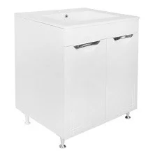 Loranto Тумба напольная с раковиной Верона 60х81 см, белая (CS00089609)