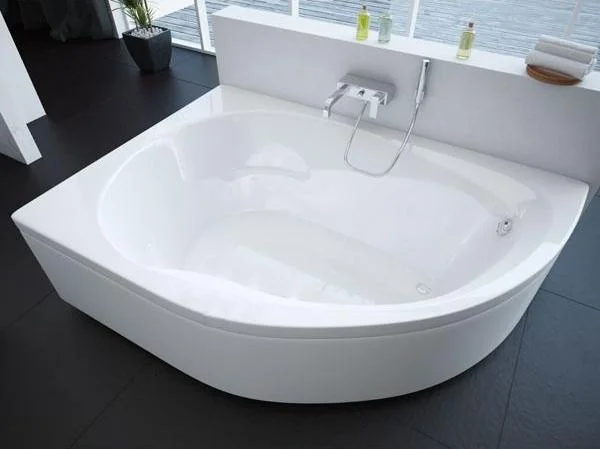 Приобрести акриловая ванна асимметричная aquatek вирго l 150x100 см